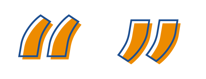 Orange Quote Marks