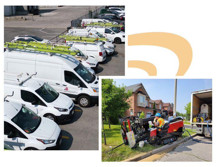 Fleet of Service Vehicles, and Cable Burying Equipment